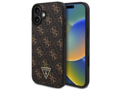 45552 guess pevny kryt 4g triangle metal logo na iphone 16 plus guhcp16mpg4gpk cierny