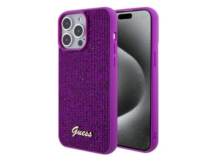 44085 guess puzdro disco metal script na iphone 15 pro max guhcp15xpmsdgsf fuchsiove