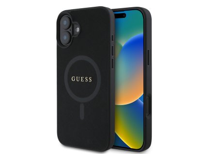46578 guess saffiano classic logo magsafe kryt na iphone 16 plus guhmp16mpsahmck cierny