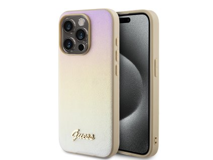 44868 guess saffiano duhovy napis kryt na iphone 15 pro max guhcp15xpsairsd zlaty