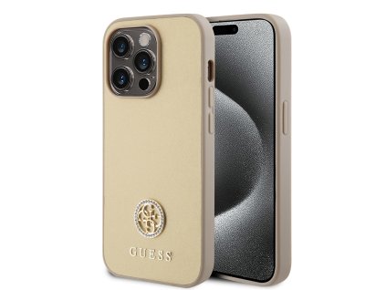 44682 guess strass metal logo kryt na iphone 15 pro max guhcp15xps4dgpd zlaty