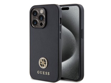 45528 guess strass metal logo kryt na iphone 15 pro max guhcp15xps4dgpk cierny