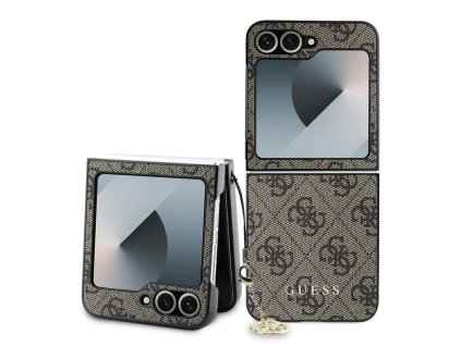 49077 guess tvrdy obal 4g charm guhczf6gf4gbr samsung galaxy z flip6 hnedy