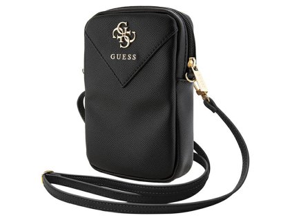 49155 guess universal phone pouch zip triangle 4g univerzalne puzdro na telefon guwbzpgstegk nastavitelny popruh zapinanie na zips cierne