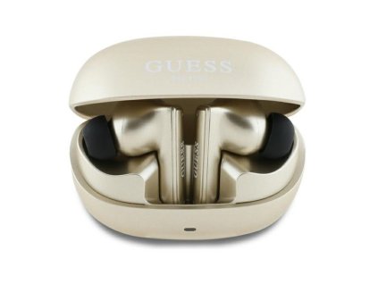 49413 guess wireless earbuds capsule printed logo bezdrotove sluchadla gutwst88mctgd in ear bluetooth tws zlate