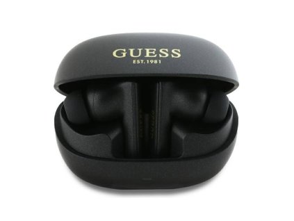 49410 guess wireless earbuds capsule printed logo bezdrotove sluchadla gutwst88mctgk in ear bluetooth tws cierne