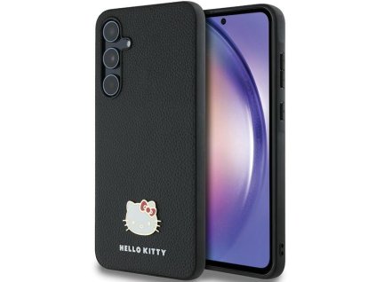 57675 hello kitty kryt hardcase metal logo kitty head pre samsung galaxy a55 5g cierny