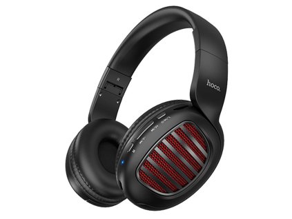 9520 hoco bezdrotove sluchadla brilliant w23 skladacie s bluetooth 5 0 a mikrofonom cierne