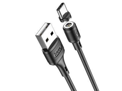 8335 hoco nabijaci kabel sereno x52 magneticky konektor usb a na usb typu c 12 w 2 4 a 1 0 m cierny