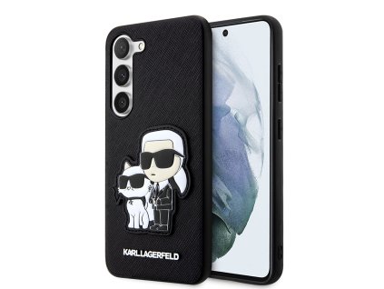 53673 karl lagerfeld saffiano klhcs23msankcpk puzdro na samsung galaxy s23 plus karl choupette kovova ozdoba
