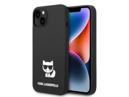 53682 karl lagerfeld silicone klhcp14sslctbk puzdro na iphone 14 choupette body