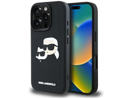 55098 karl lagerfeld 3d design klhcp16lrbckchlk gumeny ochranny kryt s 3d motivom karl choupette pre iphone 16 pro cierny
