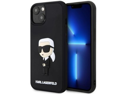 45627 karl lagerfeld 3d design kryt na iphone 14 plus klhcp14m3drkink rubber ikonik