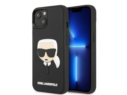45630 karl lagerfeld 3d design kryt na iphone 14 plus klhcp14mkh3dbk rubber karlova hlava