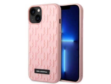 45702 karl lagerfeld 3d design kryt na iphone 14 plus klhcp14mrupklpp ruzovy monogram