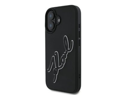 45693 karl lagerfeld 3d design kryt na iphone 16 klhcp16s3drksdlk rubber signature