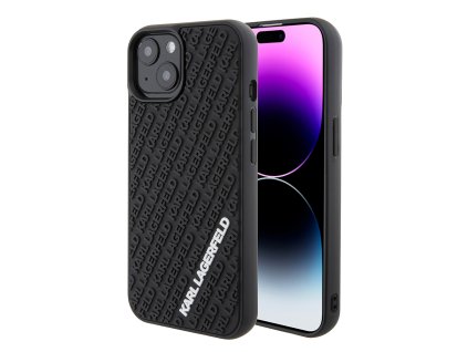 49095 karl lagerfeld 3d design tvrdy obal na telefon klhcp15s3dmkrlk iphone 15 guma multi logo