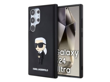 48105 karl lagerfeld 3d dizajn klhcs24l3drkink kryt na samsung galaxy s24 ultra gumeny ikonik