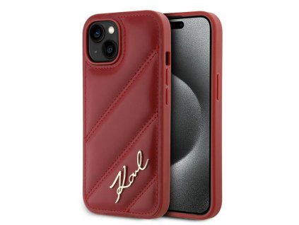 46104 karl lagerfeld diagonal quilted script kryt na iphone 15 klhcp15spqdsmgr cerveny