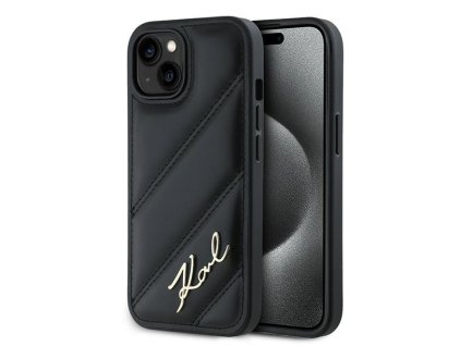 46059 karl lagerfeld diagonal quilted script kryt na iphone 15 plus klhcp15mpqdsmgk cierny