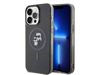 46653 karl lagerfeld glitter magsafe kryt na iphone 15 pro max klhmp15xhgkcnok cierny karl choupette