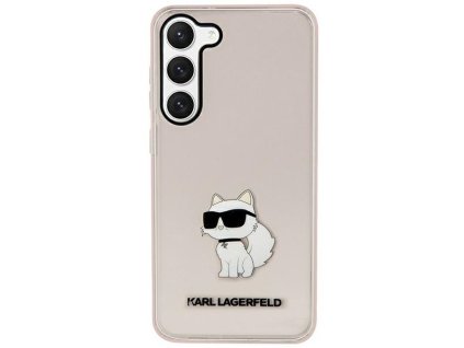 48387 karl lagerfeld hardcase klhcs23mhnchtcp kryt na samsung galaxy s23 plus ruzovy ikonik choupette