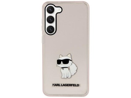 48390 karl lagerfeld hardcase klhcs23shnchtcp kryt na samsung galaxy s23 ruzovy ikonik choupette