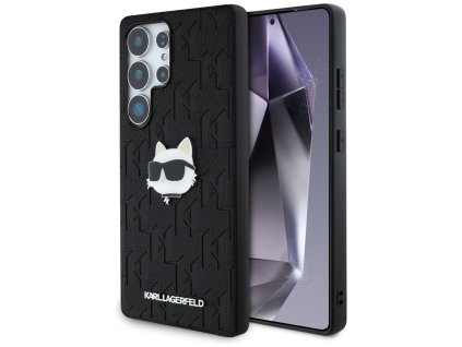 54810 karl lagerfeld hardcase monogram leather klhcs25lpgklchpk kryt pre samsung galaxy s25 ultra choupette head pin