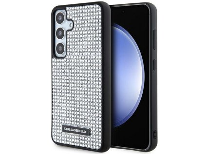 48408 karl lagerfeld hardcase rhinestone klhcs24shdsprs kryt na samsung galaxy s24 strieborne kovove logo
