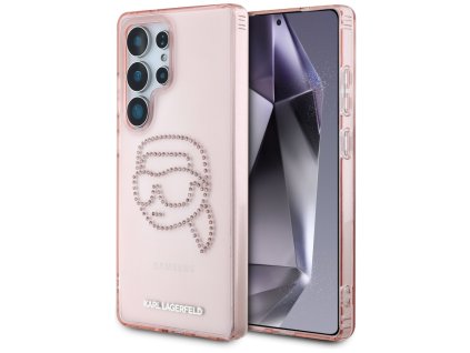 54861 karl lagerfeld iml luxury klhcs25lhkhdcelp kryt pre samsung galaxy s25 ultra pink karl head