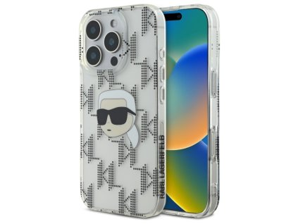 46332 karl lagerfeld iml luxury electroplated kryt na iphone 16 pro max klhcp16xhklpkht priesvitny karl head
