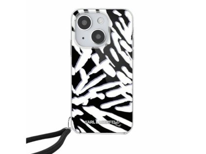 46278 karl lagerfeld iml luxury kryt na iphone 15 klhcp15shzbpkcck zebra vzor snurka