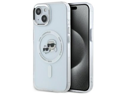 43296 karl lagerfeld iml magsafe kryt na iphone 14 klhmp14shlskch biela kovova karl choupette hlava