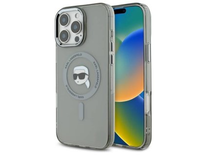 45489 karl lagerfeld iml magsafe kryt na iphone 16 pro max klhmp16xhlskik kovova karl hlava