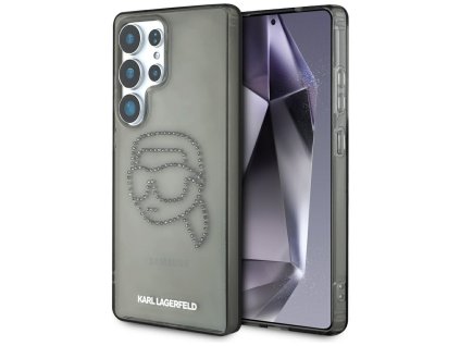 54858 karl lagerfeld iml rhinestones luxury klhcs25lhkhdcelk kryt pre samsung galaxy s25 ultra karl head