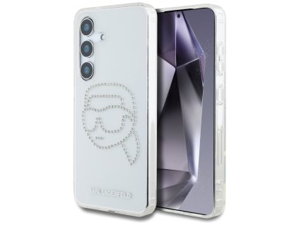 54870 karl lagerfeld iml rhinestones luxury klhcs25shkhdcelt kryt pre samsung galaxy s25 transparent karl head