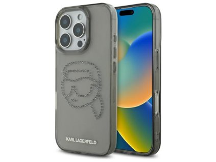 49608 karl lagerfeld iml rhinestones tvrdy obal na telefon klhcp16xhkhdcelk iphone 16 pro max karl head