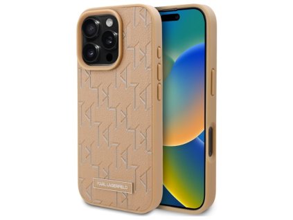 45477 karl lagerfeld kozeny kryt s magsafe na iphone 16 pro max klhmp16xpkhporpe bezovy hot stamp