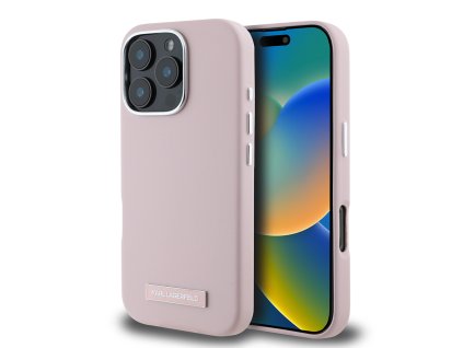 42489 karl lagerfeld kozeny obal magsafe klhmp16xpgmsrpp iphone 16 pro max ruzova fw kovova platna