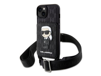 42549 karl lagerfeld obal crossbody saffiano klhcp14scsakhpkk iphone 14 monogram ikonik