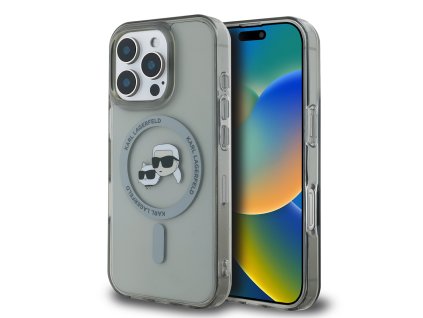 42492 karl lagerfeld obal magsafe iml klhmp16xhlskck iphone 16 pro max kovova hlava karla choupette