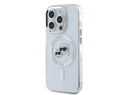 42531 karl lagerfeld obal magsafe iml klhmp16xhlskch iphone 16 pro max biela kovova hlava karla choupette