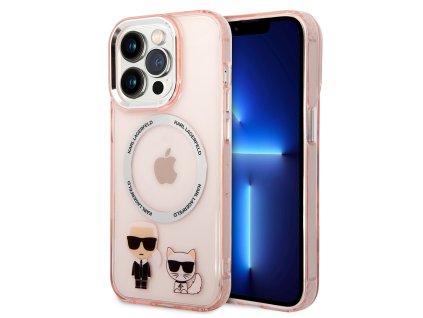 42948 karl lagerfeld pevny kryt s magsafe na iphone 14 pro max klhmp14xhkcp ruzovy karl choupette aluminium