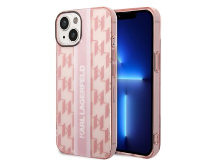 46377 karl lagerfeld pevny kryt s monogramom na iphone 14 plus klhcp14mhklspcp ruzovy pruh pink stripe
