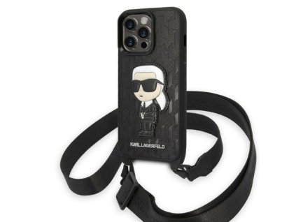 43170 karl lagerfeld pevny kryt s monogramom na iphone 14 pro klhcp14lstkmk ikonik patch