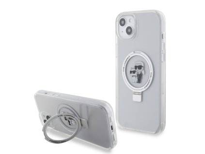 44997 karl lagerfeld pevny kryt s prstenom a magsafe na iphone 15 plus klhmp15mhmrskch biely karl choupette