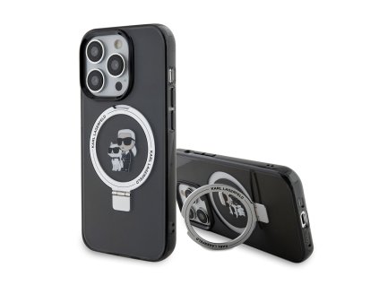 42981 karl lagerfeld pevny kryt s prstenom a magsafe na iphone 15 pro klhmp15lhmrskck karl choupette