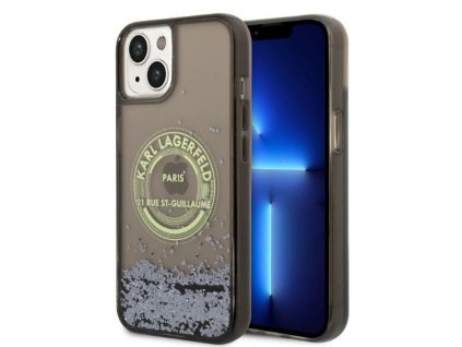 46149 karl lagerfeld pevny kryt s tekutymi trblietkami na iphone 14 plus klhcp14mlcrsgrk rsg