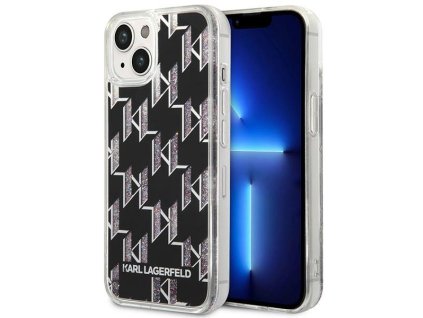 46161 karl lagerfeld pevny kryt s tekutymi trblietkami na iphone 14 plus klhcp14mlmnmk monogram
