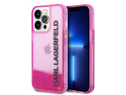 45906 karl lagerfeld pevny kryt s tekutymi trblietkami na iphone 14 pro klhcp14llckvf ruzovy elong